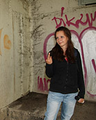 Sweetie caught spraying graffiti and fucks the horny guy