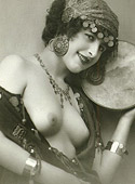 Daring vintage girls wear exotic costumes in the twenties