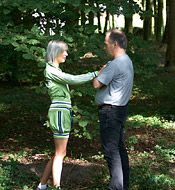 Hot innocent girl fucked outdoors in the forest hardcore