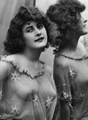 Vintage naked ladies looking in a mirror in the thirties