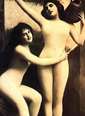 Vintage lesbian nude chicks enjoy posing in the twenties