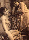 Vintage lesbian nude chicks enjoy posing in the twenties