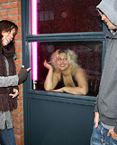 Horny amsterdam sex tourist fucks two sexy hookers hard