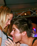 Wild and crazy party girls sucking and fucking in a bar