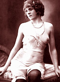 Pretty vintage beauties wearing underwear in the thirties