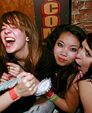 Hot and slutty club party girls getting fucked hard as hell