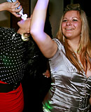 Interracial fucking at a crazy slutty public dancing party