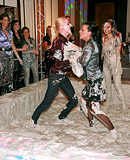 Very hot teenage girls bathing in the nude in wet dirty mud