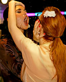 Drunk and horny girls fucking in a horny group sex scene