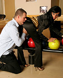 Sexy willing bowling babe nailed by a stiff cock hardcore