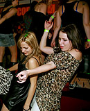 Horny sex screwing party with hot willing girls at a bar