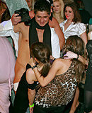 Horny sex screwing party with hot willing girls at a bar