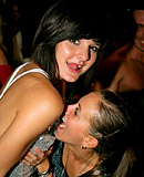 Sweeties fucked hard at hot screwing party at a big disco