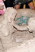  Cute teen amateur girls wrestling each other in a mud pit