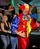 Hot willing chicks love srewing a horny clown at a club
