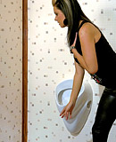  Horny slime girl rubbing her pussy to an amazing orgasm