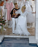 Sexy clothed lesbians enjoy shagging each other in the pool