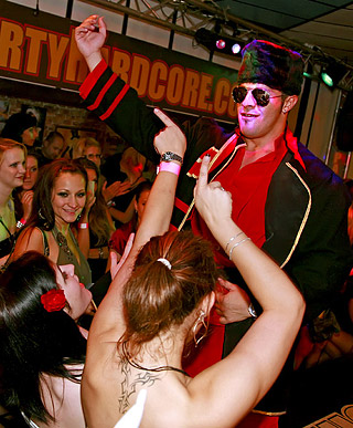 Crazy drunk girls shagging dudes at a sex party hardcore