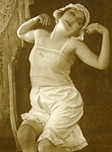 Vintage chicks in their pretty underwear in the thirties