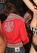 Cute amateur party girls sucking hard cock in dance club