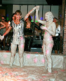 Horny dirty teenage party girls enjoy wrestling publicly