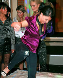 Horny dirty teenage party girls enjoy wrestling publicly