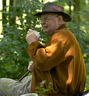 Sexy teen chick walking in the local forest fucked hard