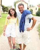 Horny chap banging a sexy naked teenager outdoors hardcore