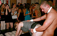 Hot drunk sweeties fucking and sucking horny dudes publicly