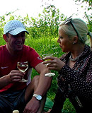 Kinky hot pissing babes fucked by a horny guy hard outdoors