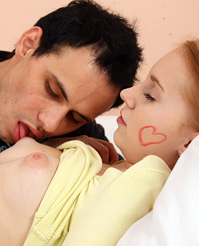 Body painting horny teenage couple enjoy fucking hardcore