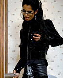 Hot and very kinky babe enjoys playing with the moist sperm