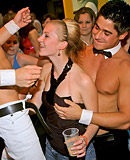 Horny girls shagging dancing men at a local fucking club