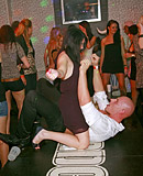 Daring dancing hot babes shagged at a local hot sex club