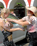  Very cute hot car washing hotties love playing together
