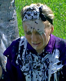 Hot fetish chicks playing with the dirty trash outdoors