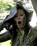 Hot messy lesbian girls like playing in the woods outdoors