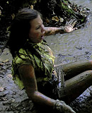 Hot messy lesbian girls like playing in the woods outdoors