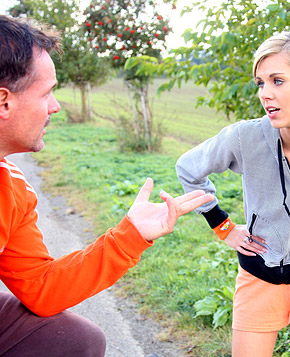 A bike rider fucking a hot teenage running babe hardcore