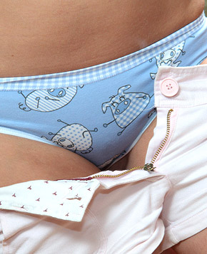 An angelic blonde sweetheart loves playing with herself