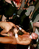 Pretty drunk hotties shagging strippers at a local club