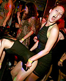 Pretty drunk hotties shagging strippers at a local club