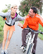 Very horny guy fucks a hot running teen beauty hardcore