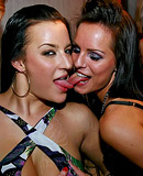 Crazy willing drunk babes sucking stiff stripper peckers