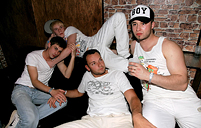 Homosexual chaps love stretching tight buttholes with boner