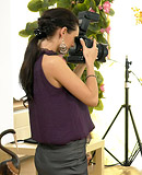  Pretty clothed sweethearts fucking a horny and nude chap