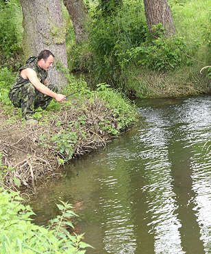 Very cute girl nailed by a horny fisherman in the woods