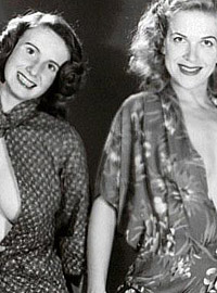 Cute and sexy vintage lesbians undressing in the fifties
