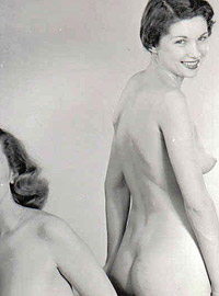 Cute and sexy vintage lesbians undressing in the fifties