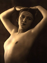 Very pretty vintage girls posing topless in the thirties